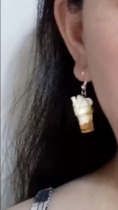 Miniature earrings with hooks featuring drink and fruit designs. Fashion Accessories > Jewellery > Earrings. Cute and unique.