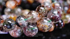 「SG SHOP」Natural Four Season Phantom Quartz Garden Phantom Quartz Bracelet 天然彩幽灵四季幽灵水晶手链