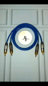 Kabel Audio Jack 2 RCA Silver to 2 RCA Silver Kabel Kitani Original