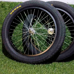 Roda sepeda depan belakang 20in Roda sepeda BMX 20 x 3.00 kenda 20in doubledrat bisa pasang cakram BMX atau velg sepeda siap pakai sudah berikut ban KENDA 20 X 3.00 jumbo - Lazada