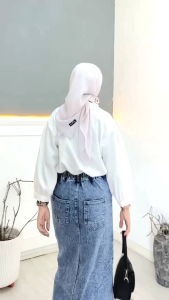 THEANA ROK CARGO JEANS // SKIRT JEANS HAIGWAISH DENIM WANITA KOREAN STYLE TERBARU TERMURAH