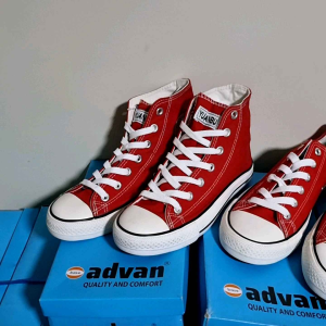 Advan Shoes X Yuanbu Low Cut High Top Red Shoelace Sneakers