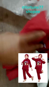 SETELAN BAJU KUROMI USIA 3TH-13TH ONE SET BAJU MUSLIM ANAK KUROMI VIRAL
