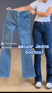 Premium quality BOOTCUT bulu bulu PEREMPUAN RBB NEW JEANS