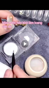 Màu nén vẽ nước loang tạo mẫu vân đá vẽ màu nước kiểu làm mẫu móng tay nail
