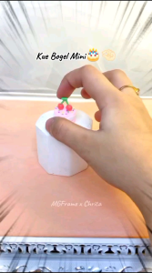 miniatur cake clay magnet hiasan kulkas gantungan mainan kue tart kado ulang tahun mini