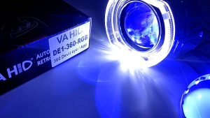 Lampu Devil Demon Eyes RGB App Bluetooth Vahid 360 Motor Mobil