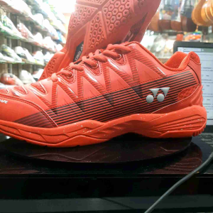 New Sepatu Yonex Badminton Shoes Tru Cushion Dominant Red Black