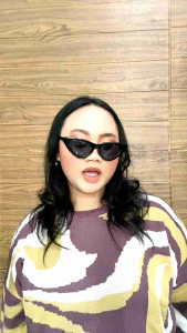 Arsila Blouse Rajut Oversize Atasan Wanita