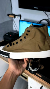 Sneakers Pria Converse Allstar 70s Tinggi Kulit Asli Warna Solid Grade Original