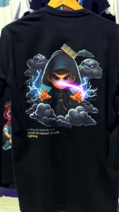 KAOS DISTRO PRIA KEREN PENGENDALI AWAN T-SHIRT COTTON COMBED 24S ZIIANS STORE