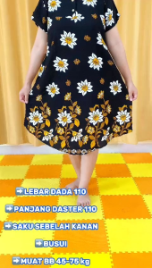 Daster Busui Payung LD 110 Rayon Rotary Premium Sritex