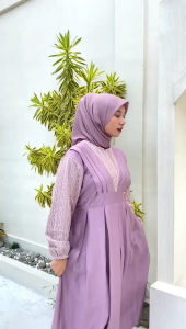 Pakaian Muslimah: Dress Az-Zahra, Dress Pololinen, Mix Burkat, Burkat Malika, dan Dress Busui