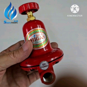 หัวปรับแก๊สแรงดันสูง 1/4 เดินไลน์ ระบบท่อแก๊ส HIGAS รุ่น HH380I (750000 Btu/hr.)