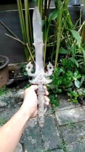 Barang Antik kuno Kadga Nogo Kembar Perunggu kabudhan