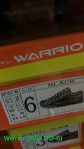 Style Brands WARRIOR (Size:10 - 6) 2693 KASUT TALI SEKOLAH HITAM/School Shoes Black Lace - up