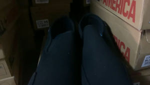 KASUT SEKOLAH HITAM ALL AMERICA 133301 / KASUT SEKOLAH SARUNG / KASUT SEKOLAH RENDAH / BLACK SCHOOL SHOES SLIP ON