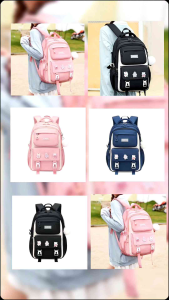Tas ransel anak perempuan remaja kapasitas tas besar tas sekolah anak remaja SD SMP tas ransel