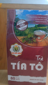 Combo 2 Trà Tía Tô túi lọc ( hộp 400g 80 túi) tốt xương khớp gourt đau nhức xương đẹp da