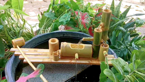 ไม่รวมปั้ม แพน้ำไหลไม้ไผ่ สูง 25 กว้าง60ซ.ม. แต่งสวน แต่งบ่อ ฟังเสียงน้ำไหลเพลินๆ สินค้าที่ได้ผ่านการทดลอง