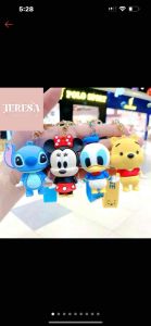 【TERESA】A93 Rantai Kunci Kartun Disney Mickey Mouse|Cartoon Disney Mickey Mouse & Winnie the Pooh Keychain|卡通迪士尼米奇/维尼钥匙扣