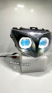 LAMPU DEPAN SUPRA X 125 HELM IN CUSTOM MINI BILED ALA ALA SEMI BILED ALA ALA 2.5 INC