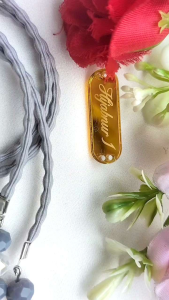 Hijabnur1 - Strap Masker 2in1 Cristal - Konektor Masker Hijab Mutiara Handmade