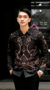 KEMEJA BATIK SLIMFIT MODERN MASAKINI||KEMEJA BATIK PRIA LENGAN PANJANG TERBARU||KEMEJA BATIK SOLO MODERN