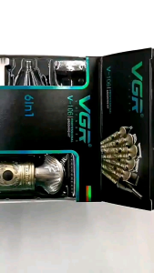 ORIGINAL VGR V-106 Professional Hair Clipper Hair Cut Mechine Nose Trim 6in1 USB Charging