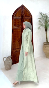 DRESS GAMIS MODE FARISYA TERBARU BY ALODY 100%ASLI REAL ADA MODE MAYLA ALLETA