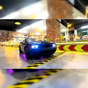 Xe Điều Khiển Mini Drift Bluetooth Mitsubishi Evolution 1/20 Có Điều Tốc Servo Giả Lập Có Đèn Gầm
