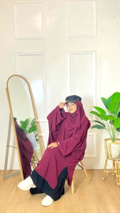 Arwa Tunik | Batwing Malay Crinkle by RAFASHIONBYAMA