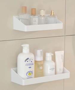 Kitchen Rack Spice Rack Bathroom Rack Punch-free Wall-mounted Seasoning Goods Wall Storage Rack