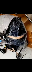 CAMERA ผ้าคลุมรถเข็น มุ้งกันยุง สำหรับชุดเครื่องมือที่ตอบสนองกันยุง เปลโยกและตะกร้าคาร์ซีท