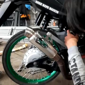 KNALPOT RACING DOS PEMAKAIAN MOTOR BEBEK SUPRA JUPITER REVO BLADE KARISMA VEGA