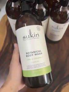 Sữa tắm thảo dược Sukin Botanical Body Wash Lime & Coconut chai 1 lít
