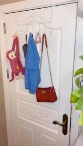 HOOK-Gantungan Pintu Tanpa Paku Gantungan Hanger Hook Stell Clother Hanger 7hook Gantungan Serbaguna Tanpa Paku 7hook