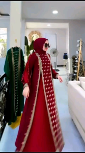 Gamis abaya kekinianabaya series warnagamis abaya terbaru//COD//Syaki fashion