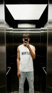 Muscle Tee for Men Hustle Fit to MediumLargeXL. 5+1 Free. Premium Cotton Spandex. Good for Everyday Use. Soft and Comfortable to wear.