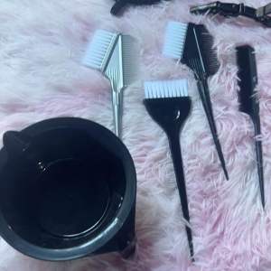 Hair Color Dye Applicator Brush CombHair Clips