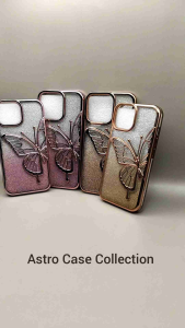 Astro CC - Case Cantik untuk iPhone 15 15 Pro 15 Pro Max 15 Plus Casing Premium Glitter Butterfly Kupu-Kupu