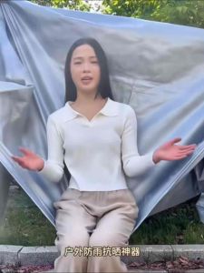 Bagong Makapal na Lona Trapal na Sunshade Net na Hindi Tinatagusan ng Tubig para sa Labas at Hardin Kasama ang Libreng Tali