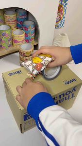 เทปลายการ์ตูน เทปไร้เสียง 50 หลา กล่องพัสดุ เทปปิดกล่องพัสดุ