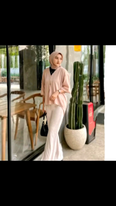 CELANA CUTBRAY KNIT WANITA Higwaist Knit Cutbray Wanita Premium Tidak Menerawang Dan Nyaman Dipakai