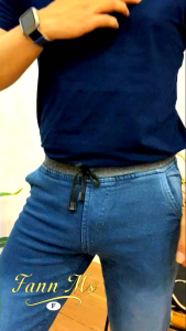 Celana Jeans Pria Pinggang Karet - Celana Jeans Panjang Pria Rip - Terlaris