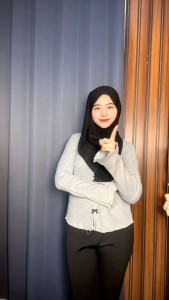 Clauddly Kaos Olahraga Wanita Lengan Panjang Kaos Running Senam Fitness Lari Big Size Jumbo