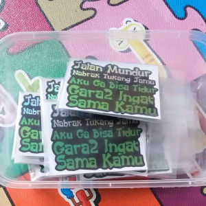 STIKER KATA KATA/STIKER TEMPEL/ISI 2PCS STIKER/STIKER KATA KATA KEREN