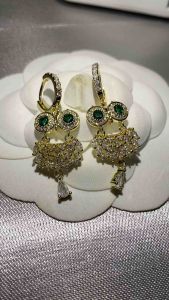 ต่างหูวิบวับ ต่างหูทรงนกฮูก ต่างหูเพชร สวยงาม มีคุณภาพ งานเกดรดี ขาด:3.8*1.4cm เครื่องประดับแฟชั่น พร้อมส่งจากไทย