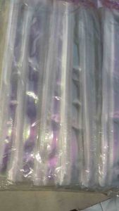 โบว์ริบบิ้น โบว์รูด ริบบิ้นกึ่งสำเร็จรูป โบว์ติดของขวัญ (ยกแพ็ค 100 ชิ้น) ขนาด 50 มม. สีขาว