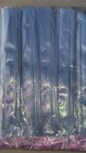 โบว์ริบบิ้น โบว์รูด ริบบิ้นกึ่งสำเร็จรูป โบว์ติดของขวัญ (ยกแพ็ค 100  ชิ้น) ขนาด 50 มม. สีฟ้า